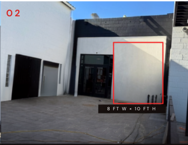 Warehouse courtyard wall at Terminal 318
